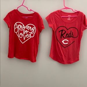 Set of cute girls T shirts